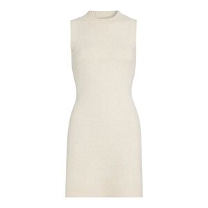 DH new York Rosa Knit Marled Wool-Blend Dress Size Small (4-6) Color Oat beige